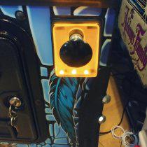 Lighted Shooter Rod Plate Cover for Twilight Zone pinball machine RGB LED mod 